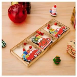 Christmas Ornaments - brand new - gnomes or truck